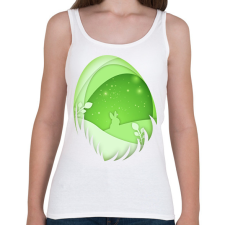 PRINTFASHION Húsvéti tojás - Női atléta - Fehér női trikó