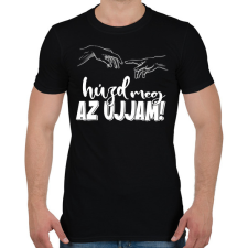 PRINTFASHION Húzd meg az ujjam - feketére - Férfi póló - Fekete férfi póló