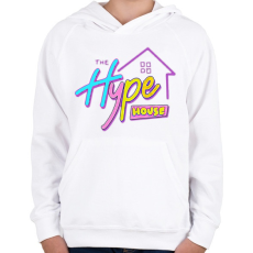 PRINTFASHION Hypehouse - Gyerek kapucnis pulóver - Fehér