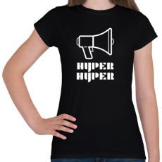 PRINTFASHION HYPER HYPER - Női póló - Fekete