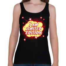 PRINTFASHION I am limited edition - Női atléta - Fekete női trikó