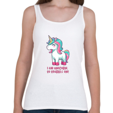 PRINTFASHION I am unicorn - Női atléta - Fehér női trikó