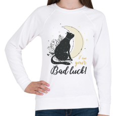 PRINTFASHION I am your bad luck - Női pulóver - Fehér