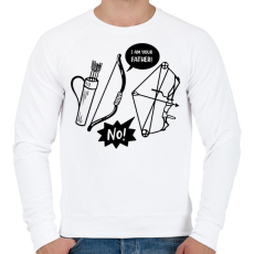PRINTFASHION I am your father - Férfi pulóver - Fehér