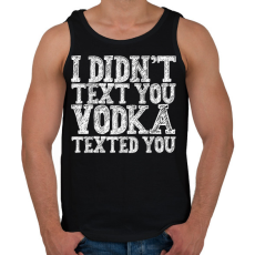 PRINTFASHION I didn't text you - fehér - Férfi atléta - Fekete