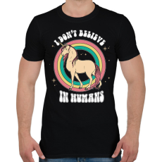 PRINTFASHION I don't believe - Férfi póló - Fekete