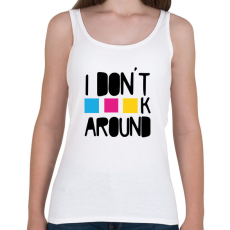 PRINTFASHION I don't CMYK around - Női atléta - Fehér