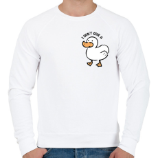 PRINTFASHION I don't give a ... duck - Férfi pulóver - Fehér
