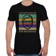 PRINTFASHION I eat guys like you - Férfi póló - Fekete