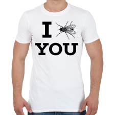 PRINTFASHION I FLY YOU - Férfi póló - Fehér férfi póló