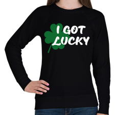 PRINTFASHION I got Lucky - páros - Női pulóver - Fekete női pulóver, kardigán