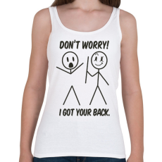 PRINTFASHION I got your back - Női atléta - Fehér