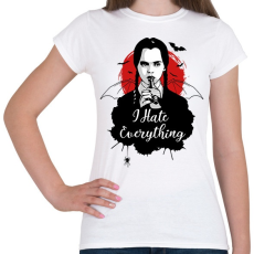 PRINTFASHION i hate everything - Női póló - Fehér