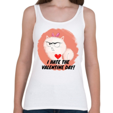 PRINTFASHION I HATE VALENTINE DAY - Női atléta - Fehér