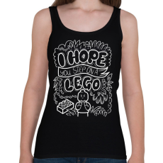 PRINTFASHION I hope you step on a lego - Női atléta - Fekete