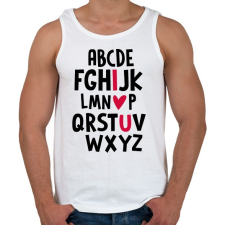 PRINTFASHION I L U - Férfi atléta - Fehér atléta, trikó