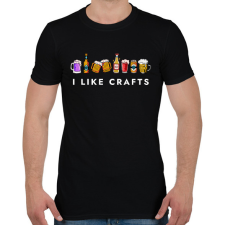 PRINTFASHION I like crafts - vicces sörös ajándék ötlet - Férfi póló - Fekete férfi póló