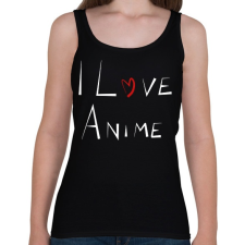 PRINTFASHION I love anime - Női atléta - Fekete női trikó