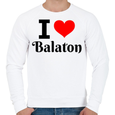 PRINTFASHION I love Balaton - Férfi pulóver - Fehér férfi pulóver, kardigán