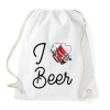 PRINTFASHION I love Beer - Sportzsák, Tornazsák - Fehér