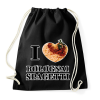 PRINTFASHION I love Bolognai spagetti - Sportzsák, Tornazsák - Fekete