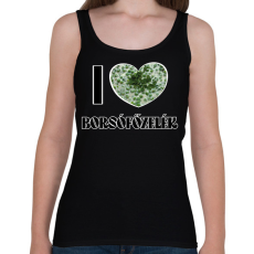 PRINTFASHION I love Borsófőzelék - Női atléta - Fekete