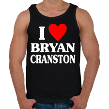 PRINTFASHION I LOVE BRYAN CRANSTON - Férfi atléta - Fekete atléta, trikó
