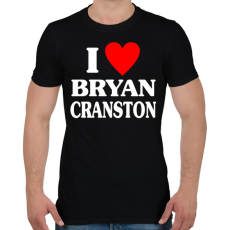 PRINTFASHION I LOVE BRYAN CRANSTON - Férfi póló - Fekete