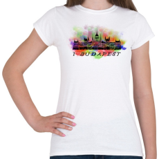 PRINTFASHION i  love budapest - Női póló - Fehér