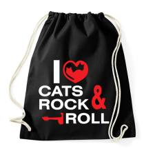 PRINTFASHION i_love_cats - Sportzsák, Tornazsák - Fekete tornazsák