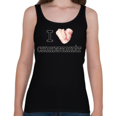 PRINTFASHION I love Csirkefarhát - Női atléta - Fekete