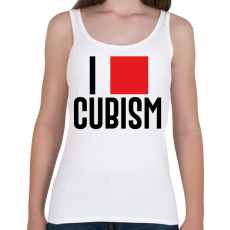 PRINTFASHION I love cubism - Női atléta - Fehér