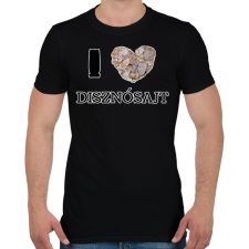 PRINTFASHION I love disznósajt - Férfi póló - Fekete férfi póló
