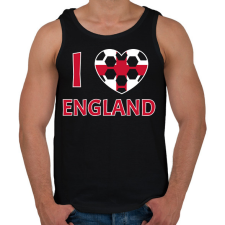 PRINTFASHION I love England - Férfi atléta - Fekete atléta, trikó