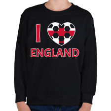 PRINTFASHION I love England - Gyerek pulóver - Fekete gyerek pulóver, kardigán