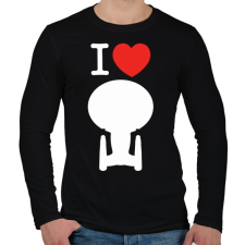 PRINTFASHION I love enterprise - Férfi hosszú ujjú póló - Fekete férfi póló