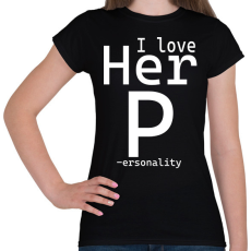 PRINTFASHION I love - férfi - Női póló - Fekete