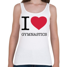 PRINTFASHION I love gymnastics - Női atléta - Fehér női trikó