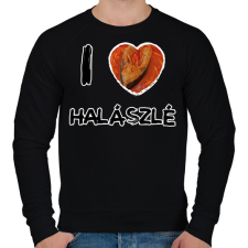 PRINTFASHION I love halászlé - Férfi pulóver - Fekete női pulóver, kardigán