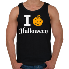 PRINTFASHION I love Halloween 3 - Férfi atléta - Fekete atléta, trikó