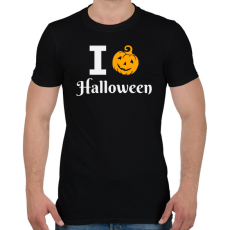 PRINTFASHION I love Halloween 3 - Férfi póló - Fekete