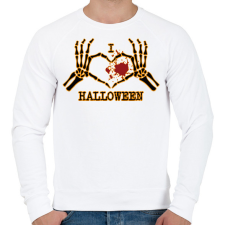 PRINTFASHION I love Halloween - Férfi pulóver - Fehér női pulóver, kardigán