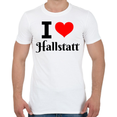 PRINTFASHION I love Hallstatt - Férfi póló - Fehér