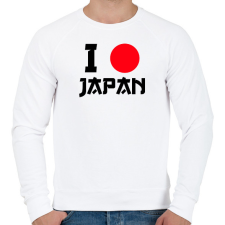 PRINTFASHION I love Japan 3 - Férfi pulóver - Fehér férfi pulóver, kardigán