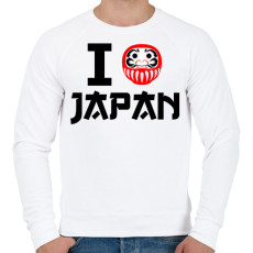 PRINTFASHION I love Japan 4 - Férfi pulóver - Fehér