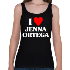 PRINTFASHION I LOVE JENNA ORTEGA - Női atléta - Fekete női trikó