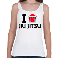 PRINTFASHION I love Jiu Jitsu - Női atléta - Fehér
