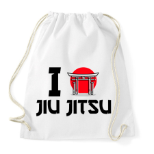 PRINTFASHION I love Jiu Jitsu - Sportzsák, Tornazsák - Fehér tornazsák