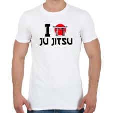PRINTFASHION I love Ju Jitsu - Férfi póló - Fehér férfi póló