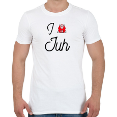 PRINTFASHION I love juh - Férfi póló - Fehér